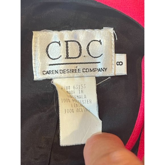 CDC Womens Sheath Mini Dress Strappy Back Boat Neck Sleeveless Pink Size 8 - Picture 7 of 7